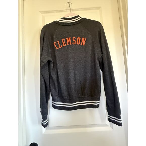 Vintage Clemson tigers sweatshirt full zip bomber jacket size medium - Picture 6 of 7